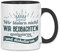 wowshirt Tasse Wir Lästern Nicht Wir Beobachten Analysieren und Kritisieren Lustiger Spruch Kollegin, Farbe:White - Black