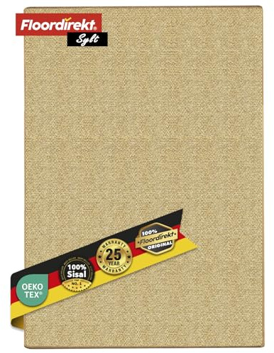 KARAT Sisal Teppich - Teppichläufer 80 cm breit - Naturfaser Läufer - Teppich für Wohnzimmer, Flur, Schlafzimmer - Sisalteppich Sylt (80 x 400 cm, Natur)