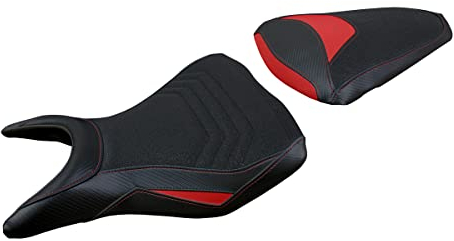 Tappezzeria Italia Sattelbezug kompatibel mit MT-03 (20-23) Modell Meolo ultragrip (Rot NL)