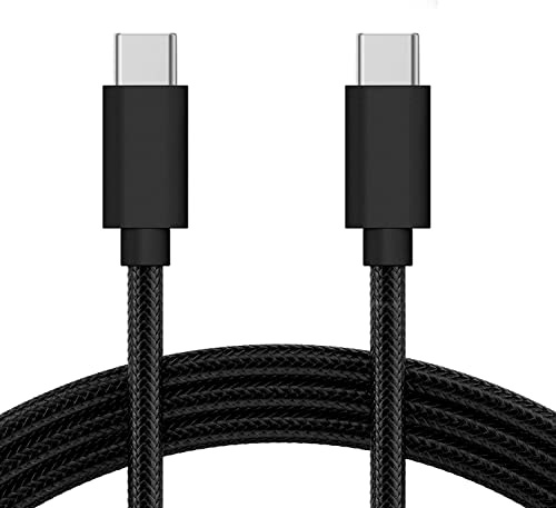 KP TECHNOLOGY Charger For ASUS Zenfone 11 Ultra/Zenfone 10 / Zenfone 9 / Zenfone 8 / Zenfone 8 Flip - Nylon Braided Charging Cable [3.3ft/1m] USB C to USB C (TYPE C CHARGING CABLE) (BLACK)