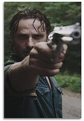 VZRSQZK Rick Grimes Poster, dekoratives Gemälde, Leinwand, Wandposter und Kunstdruck, modernes Familienschlafzimmer-Dekor-Poster, 30 x 45 cm