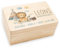 KIDSMOOD Personalisierte Erinnerungskiste: Kinder-Memory-Box, Holzkiste mit Deckel, Kinder-Erinnerungsbox als Geschenkidee zur Geburt oder zum Geburtstag für Mädchen und Jungen, Baby-Box mit Namen