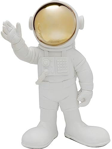 Kare Design Deko Figur Welcome Astronaut, Weiß, 27x21x13cm (H/B/T) | handbemalt, vielseitig kombinierbar