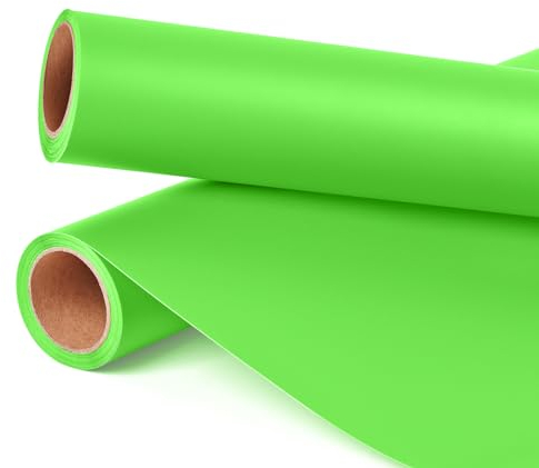 Prime Vinyl Vinylfolie Plotter Grün- 30,5cm x 335,5cm Matt Grün Permanentes Plotterfolie Vinyl Rollen für Tasse, Fenster, Wohnkultur