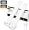 Under Cabinet Kitchen Lights 30cm, 72 LED 2 Pack Motion Sensor Lights Indoor 2000mAh USB Type-C Rechargeable Stepless Dimming Cupboard Lights, 2 Color Temps Night Lights for Kitchen Wardrobe Hallway