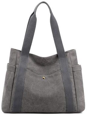 RPAEOY Bolso Shopper Mujer Grande Capacidad Bolsa Compra Bandolera Lona Bolsos Mano Playa Verano Trabajo Escuela Bolsas Tote Bag