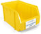 HMH Stapelboxen der Größe M 230x150x130mm für dein Kleinteilelager Sichtlagerkästen in 5 Farben Zubehör wie Deckel Trennsteg Etikett Wandschiene Sortierkisten (Gelb, 12 Stück)