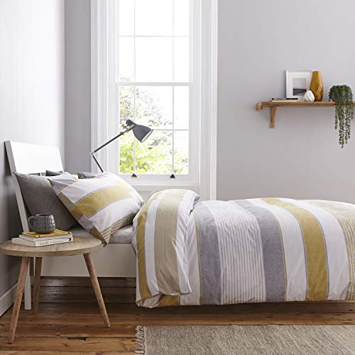 Catherine Lanfield Bettwäsche New Quay Stripe Ochre 135X200+80X80