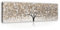 Leinwandbild Baum Abstrakt 145x45 cm - Modern Panorama Bilder Groß XXL für Wohnzimmer Schlafzimmer Wandbild Kunstdruck Wandbilder Canvas Wand Bild auf Leinwand Aufhängefertig