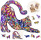 Engelhart - 602300 - Holzpuzzle Tiere: Katze A3 - Einzigartige 108-Teile-Holzform - Erwachsenenpuzzle - Holzkiste - Ab 12 Jahren - 29,7 x 42 cm