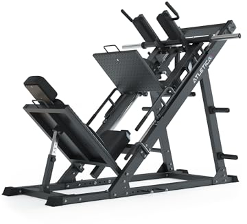 ATLETICA HIVE Beinpresse 45° | Premium-Qualität | 3-in-1 Leg Press | Beinpresse, Hackenschmidt & Wadenmaschine | 8-Fach gelagerte Schlittenführung