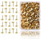 Gold Polsterung Nägel Möbel Dekorative Reißzwecken, Vintage Möbel Push Pins Gold, Eisen Polsternägel für Sofa Dekoration, Wohnkultur mit Dekorative Heftzwecken, Dekorative Nägel für Holzkiste
