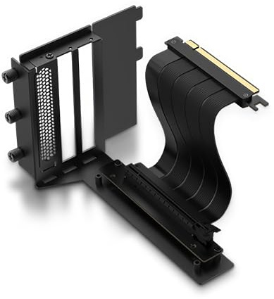 APNX Vertical GPU Holder Kit 1, PCI Express Flat Line Riser Cable, Black, 5.0 X16, 150mm