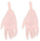ibasenice 1 Paar Puppenpalme Ersatzhände für Puppen Handteile Puppen Puppenhand Ersatzteile Puppen Spielzeug Puppen Accessoires Puppenhandteile Handanzeige Miniatursachen Plastik Beige