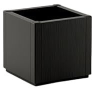 Kreher® XL Pflanzkasten Blumenkasten mit strukturierter Oberfläche aus Kunststoff Größen. Top für Garten, Terrasse und Balkon! (1 x Pflanzkasten (schmale Version) in Anthrazit)