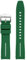 RORFFK Universelles 20-mm-Uhrenarmband für Herren und Damen, Gummi, Schnellverschluss, Uhrenarmbänder mit gebogenem Ende(Dark green white)