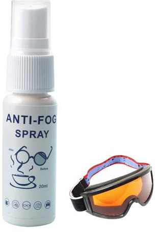 Genérico Spray Antivaho para Gafas - Líquido Antivaho para Gafas Y Cristales 20ml,Limpiador Antivaho de Larga Duración, Eliminador de Rayones para Natación, Gafas de Sol y Baño