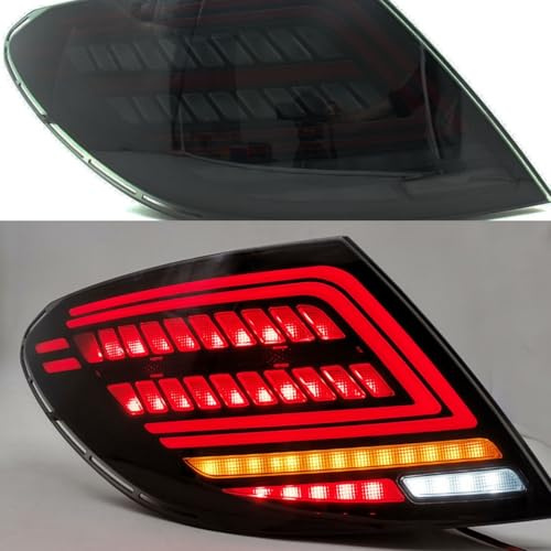 ZYXDMMJH Auto Rückleuchten Für Mercedes Benz C-Class W204 Sedan 2007-2014, Bremse Rückfahrlicht Rückleuchte Hinten Nebel Licht Bremslicht Rücklicht Montage Hinten Stoßstange