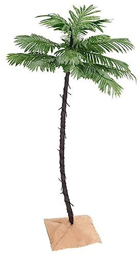 Genérico Palmera Artificial con 96 LED Blanco cálido 180 cm,Casa y jardín,Decoración,Decoraciones Festivas y estacionales,Arboles de navidad-345138