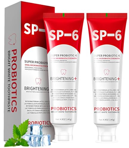ARHZ 2 Stück Sp-6 Zahnpasta Whitening 140g,Sp 6 Toothpaste Bright White