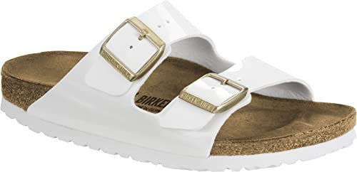 Birkenstock Damen Arizona FLIP Flops, Weiß, 43 EU