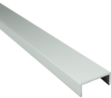 Alu U-Profil Bordüre Fliesenschiene Dekoration silber L300cm 20mm matt
