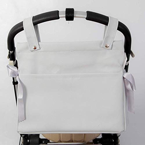 Danielstore-Bolso Talega Lactancia Bebé Polipiel Color (Gris polipiel)