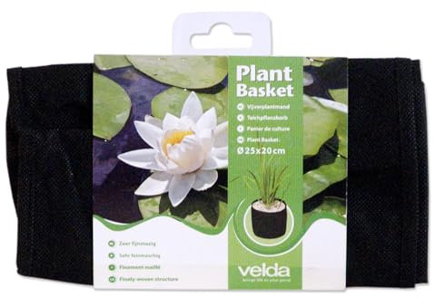 Flexibler Stoff-Übertopf für Wasser-, Gartenteiche, 25,4 cm, rund, für Aquaponik und Hydrokultur-Pflanzen