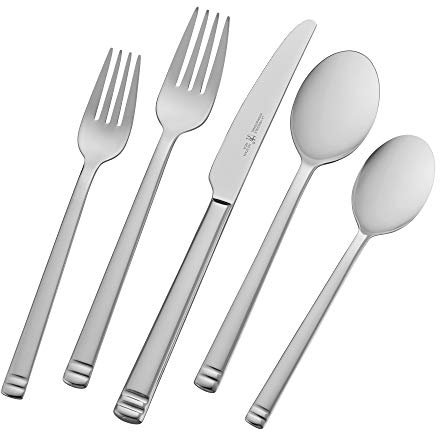 Henckels International Valencia 20-pc Stainless Steel Silverware Set – Dishwasher Safe Cutlery Set - Tableware for 4