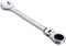KATUR Llave de Carraca Combinada 17mm, Llave de Carraca con Cabeza Flexible, Diseño Industrial de Doble Uso, Herramienta Profesional Métrica de Acero Cromo Vanadio