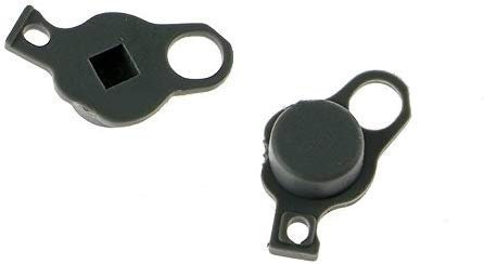 New Replacement C-Stick C Key Button Cap Analog C Joystick Stick Cap for Nintendo New 3DS / New 3DS XL LL-Dark Grey