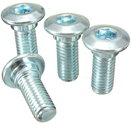 NO LOGO WJN-Motor, 8 X Argent 22mm M8 Titane de Moteur de Moto Moto Rotor de Frein arrière Vis moyeu Disque Boulon