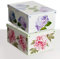 2er-Set Aufbewahrungsbox mit Duftdeckel für Kleidung und Wäsche, Floral Gross Karton Kleiderschrankboxen, saisonaler Wechsel, Geschenkboxen 50x39x24 cm