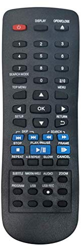 VINABTY N2QAYAYA000015 Ersatz-Fernbedienung für Panasonic DVD-Player DVD-S48 DVD-S48EE DVD-S38 DVD-S68 DVD-S68 DVD-S500 DVD-S700 DVD-S485 DVD-S500EP-K