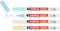 edding 4085 Kreidemarker - gelb, grün, rosa, blau (pastell) - 4 Kreidestifte - Rundspitze 1-2mm - Kreidestift für Tafel abwischbar - für von Fenster, Glas, Spiegel - Tafelstifte mit deckenden Farben