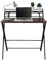 hjh OFFICE 821003 Schreibtisch klappbar Easy CLAP 80x50 Klappschreibtisch mit Metallgestell, platzsparend, Schwarz/Walnuss