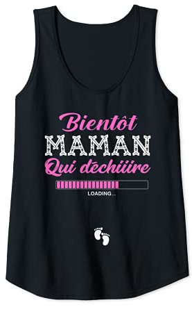 Femme Future Maman qui déchire Cadeau Grossesse Femme Enceinte Débardeur