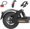 Flycoo2 Suspensión Trasera con Guardabarros y Luz Trasera LED para Xiaomi M365 Pro/Pro 2 Scooter Eléctrico Retrofit Parte Amortiguador Accesorios, Negro