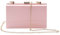 Syrads Borsa da sera con pochette da donna Borsa a tracolla con catena,Pink