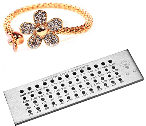 Drahtziehplatte, Drahtziehplatte, Wolframkarbid, Runde Ziehplatte, Metallziehplatte, Schmuckwerkzeuge, Dekorationszubehör, Zur Herstellung von Schmuck und Anderem Kunsthandwerk(02)