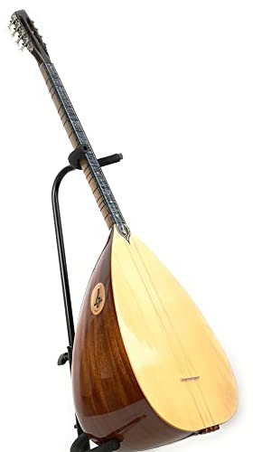 Saz Baglama Profesyonel Maun mit Tasche und Tonabnehmer Mizrap tezene