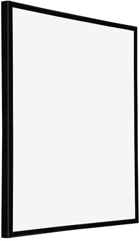 yd. Your Decoration - Cadre Photo 20x20 cm - Noir Brillant - Cadre Photo en Plastique Avec Verre acrylique - Anti-Reflet - Cadre 20x20 - Annecy