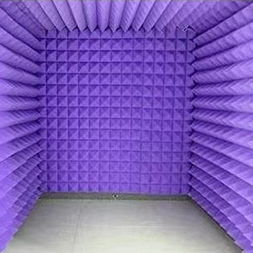 Schallschutzwand, Schalldichte Blechwand, Tischplatten-Trennkabine mit Deckplatte Schallschutz-Tischplatte, eliminiert Hall und Rauschen, Mikrofon-Schallschutz für Aufnahmen (Color : Purple)
