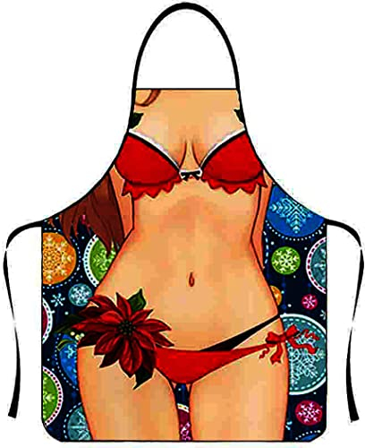 Anzhee Sexy Motiv Schürze kreative Frau Kochschürze Küchenschürze Grillschürze Lustige Schürze für Herren Damen Party Kostüm Lustige Schürze für Freund Neues lustiges Latzschürze Geschenk Stil03