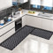 BWBIKE Juego de Alfombras de Cocina 2 Piezas Antideslizantes para Cocina, Comedor, Piso, Hogar, Oficina, Fregadero, Lavandería, 40 x 60 cm + 40 x 120 cm,X9