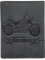 LOLUNA® Portefeuille Moto Cuir Vintage, RFID Blocage, 3 Volets avec Pression, Carte, permis, identité et Monnaie - Idée Cadeau (Noir Moto)