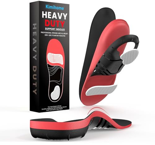 Plantar Fasciitis Relief Insoles - High Arch Support Inserts - Heel Cups & Shoe Inserts for Heel Pain Relief - Planter Facetious Relief Support Inserts - Heel Spur Relief Products - M