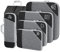 SINZUX 6 Teilige Koffer Organizer Set, Compression Packing Cubes, Travel Organizer, Kofferorganizer, Reise Organizer Set, Schwarz Kompression Packwürfel Set für Koffer Rucksack Handgepäck