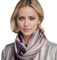 LA FERANI Damen Seidenschal 100% Seide lila Halstuch Seidentuch 180x90cm Uni Farbe für Anzug formelle Anlässe Stola Business Style Geschenk für Sie (Lila)