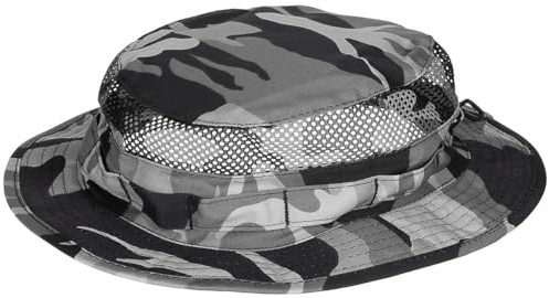 MFH Buschhut, Mesh Boonie (DE/NL/SE/PL, Alphanumerisch, L, XL, Grey camo)
